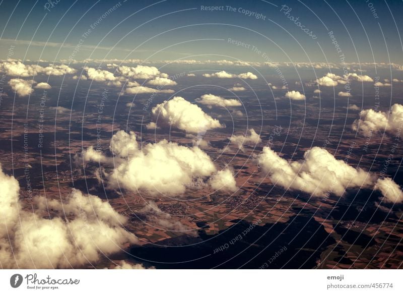 fluffy Environment Nature Elements Sky Clouds Beautiful weather Natural Blue Earth Colour photo Exterior shot Aerial photograph Deserted Day