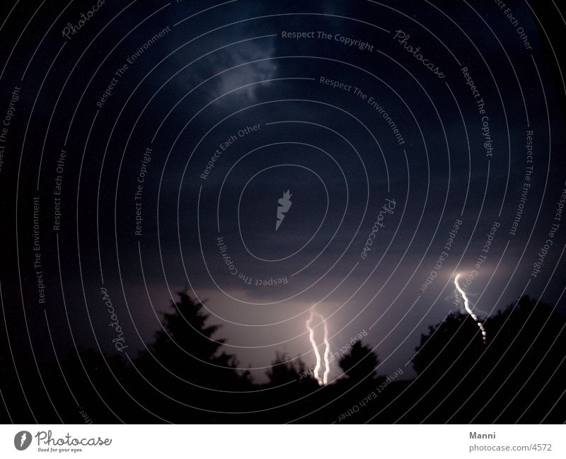 stormy night Lightning Night Storm Dark Thunder and lightning