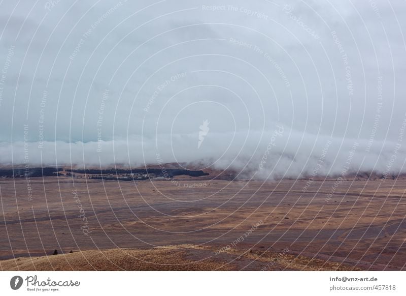 InFog Environment Nature Landscape Elements Sky Clouds Autumn Weather Bad weather Wind Moss Meadow Field Hill Bog Marsh Blue Gray Mystic Far-off places Looking