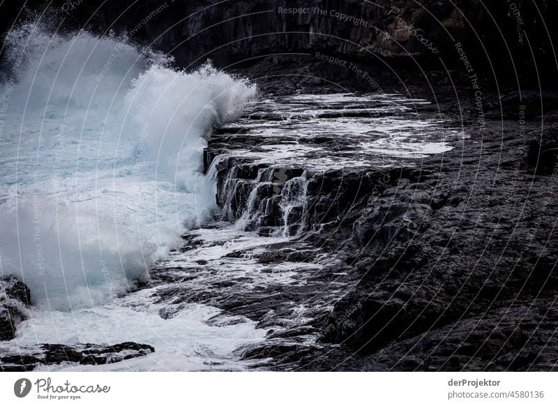 Faroe Islands: Surf on rocks on Slættaratindur Territory Slope curt Dismissive cold season Denmark Experiencing nature Adventure Majestic Curiosity