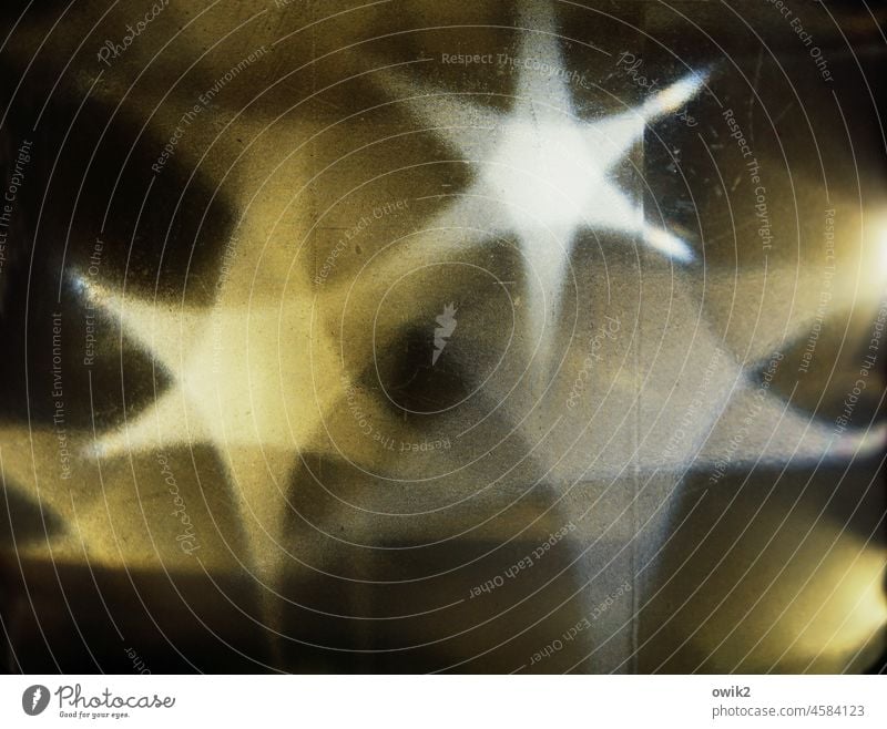 Light reflections Star (Symbol) Decoration Detail Close-up Deserted Structures and shapes christmas ornaments Christmas star Moody Interior shot Anticipation