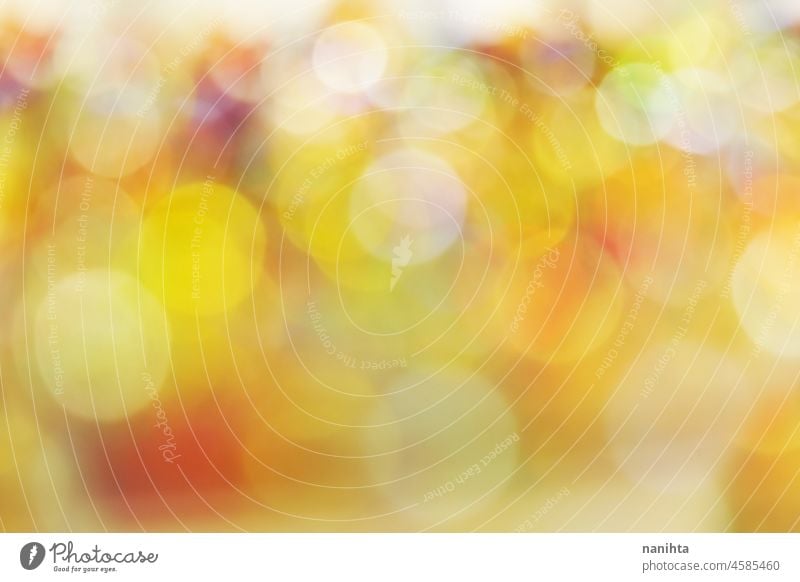 Beautiful bokeh abstract background colorful bright light blur defocused dreamy shape texture pattern design shine