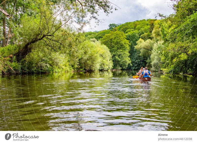 invited - and off we go boat Canoe trip Trip Leisure and hobbies Canoeing Landscape Vacation & Travel Paddling Watercraft Aquatics Summer Elements relaxing