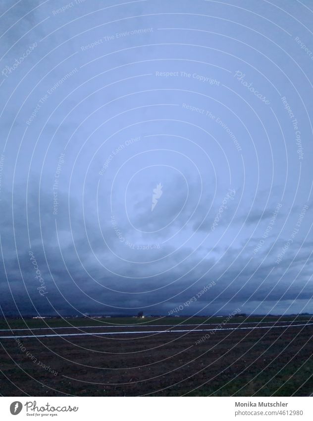 The storm breaks Gale Clouds Sky Thunder and lightning Rain Storm Weather Bad weather Storm clouds Exterior shot Nature Wind Threat Elements Landscape Air