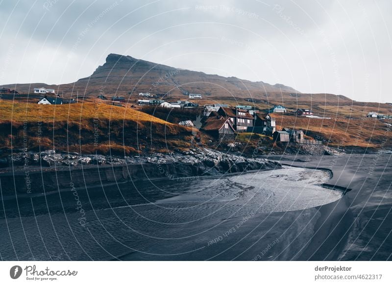 Faroe Islands: Leynar beach view Holiday season Rural Landscape Picturesque highlands Cold Mountain Sunlight idyllically stunning Rock Peaceful Destination