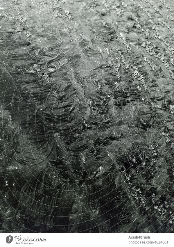 Ice blowing on car window Winter Slice Pattern icily Cold Frost naturally Freeze Frozen Exterior shot White Close-up chill Ice crystal winter scratch free