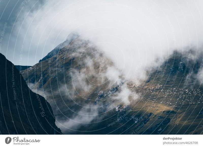 Fog with mountains in summer in Savoie 2011 Panorama (View) Deep depth of field Copy Space bottom Copy Space top Deserted Day Exterior shot Dream Colour photo