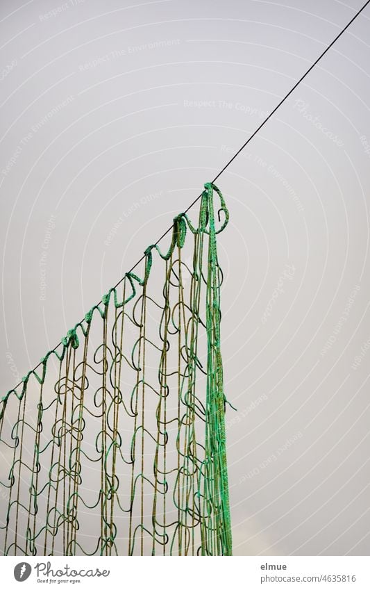 green contracted ball net / boundary / coarse mesh net Ball catching net safety net Boundary Opening Net Play area Ball sports Drape Foot ball Catching net