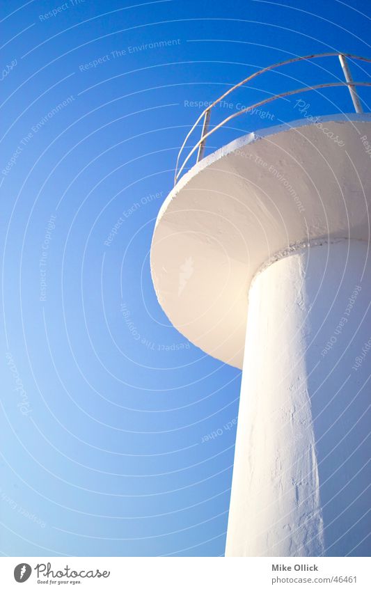 lighthouse Lighthouse White Sky Blue Shadow Stone