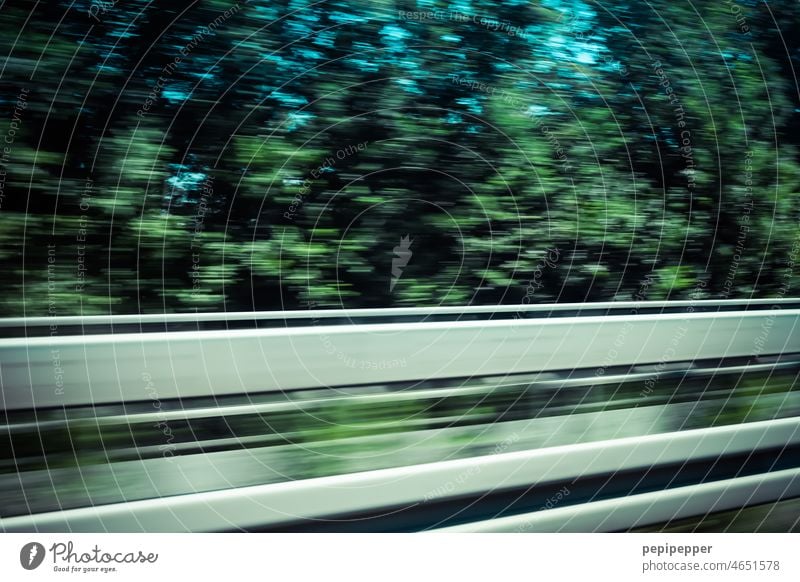 Long exposure on a country road Country road In transit be on the way Driving Motoring Highway Transport Street Traffic infrastructure Road traffic