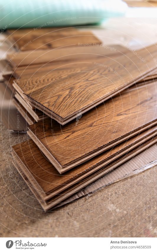 Solid oak wood flooring solid renovation solid wood handscraped home installation wooden European oak oiled handyman parquet house construction rustic