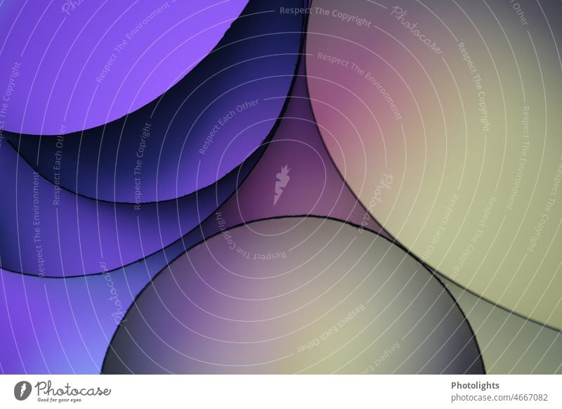 Curved lines on purple, green, yellow, pink background Yellow Free space Style Copy Space Advertising shape Round Stripe Match Dividing line Diagonal