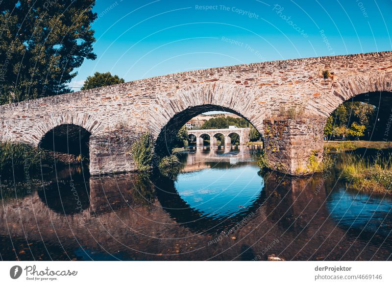 Old bridge in the north of Portugal Nature Environment abandoned place forsake sb./sth. coast Emotions Loneliness Gray Gloomy Subdued colour Central perspective