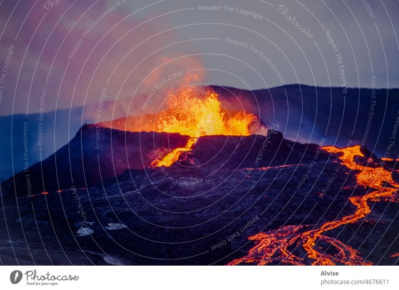 2021 08 19 Fagradalsfjall volcano and lava 14 landscape nature magma volcanic geology eruption crater orange outdoor hot iceland natural travel red