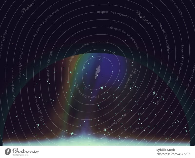 the sky in the north stars star map great bear little bear night sky magical fog space science fiction scifi astrology astronomy