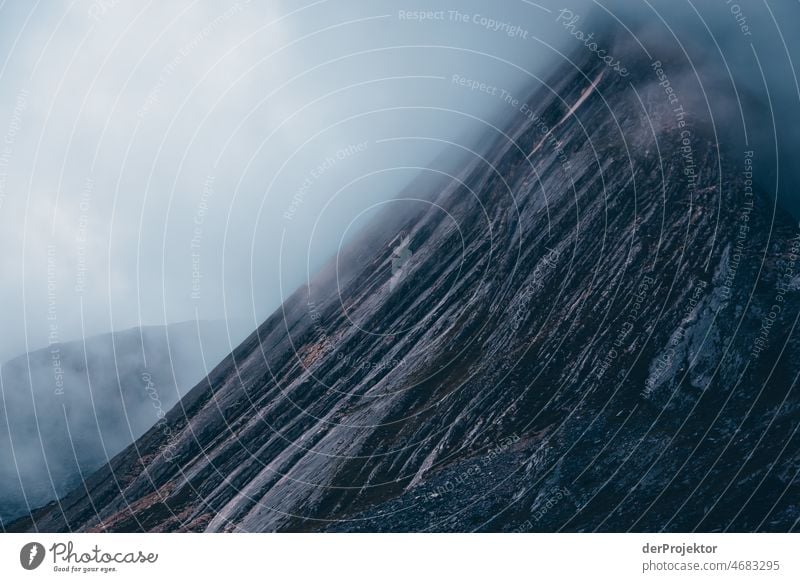 Fog in the mountains of the Dolomites VI Experiencing nature Willpower Passion Vacation & Travel Tourism Movement Central perspective Long shot Panorama (View)