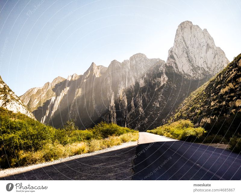 Huasteca Monterrey Mexico North America National Park nuevo leon mountains Sun Nature Street voyage vacation Light Sunbeam huasteca