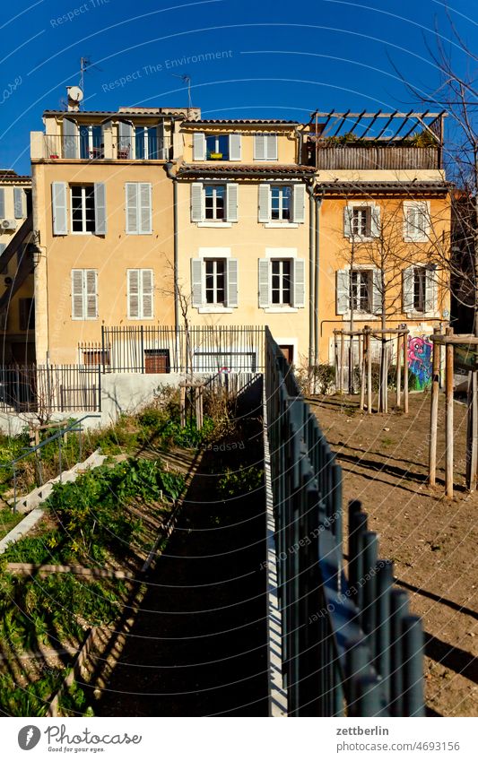 Marseille / Community garden in the Panier Old Old town Architecture holidays France Historic downtown Kiez la panier Medieval times Mediterranean sea