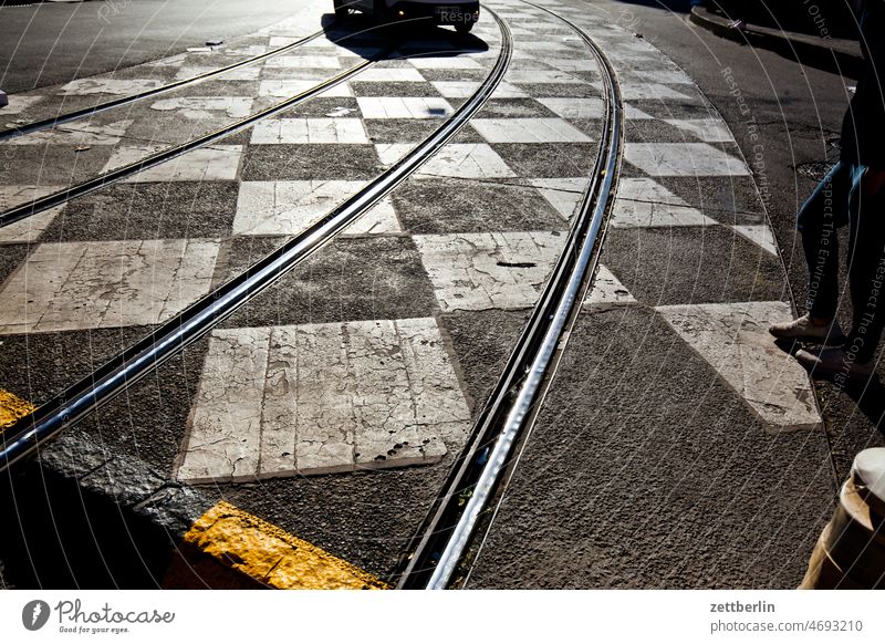 Marseille / streetcar tracks Old Old town Architecture holidays France Historic downtown Medieval times Mediterranean sea Provence voyage Sun Town Moody urban