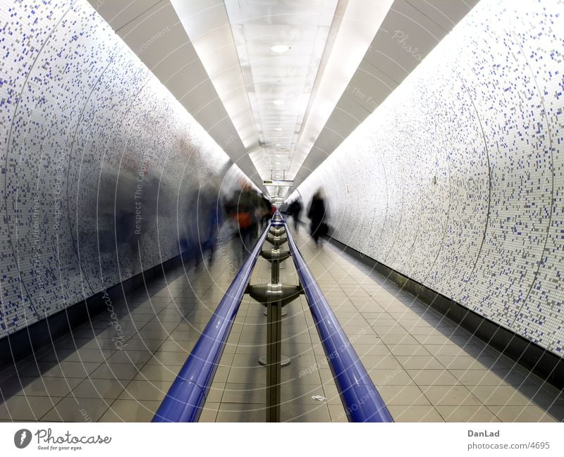 We keep moving Tunnel Pedestrian London London Underground Public transit Transport Going Long exposure Underpass pedestrians public transport Logistics