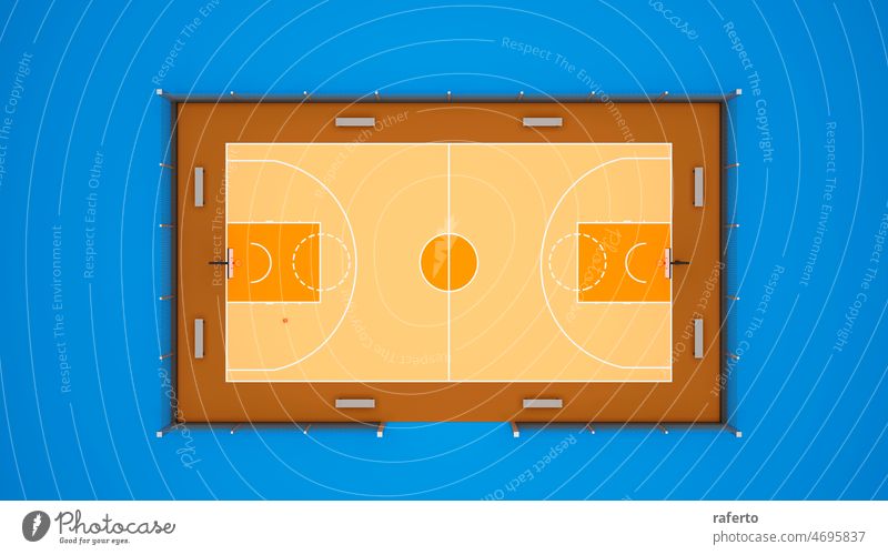 Street basketball court. Sport team concept.3d rendering. street sport game urban net park competition play hoop city equipment playground background stadium