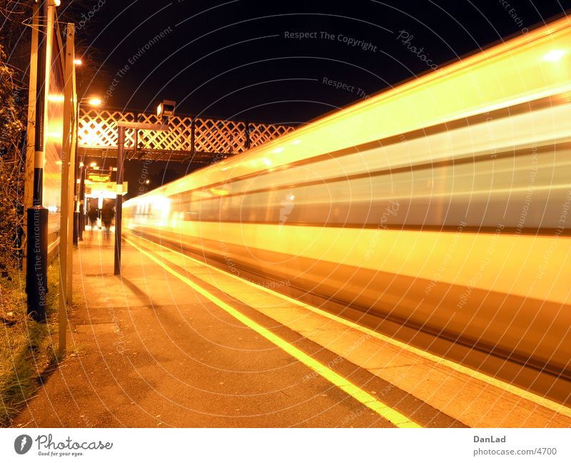 Mind the gap! (overground) Railroad Pedestrian crossing Night London Transport Bridge Ski-run