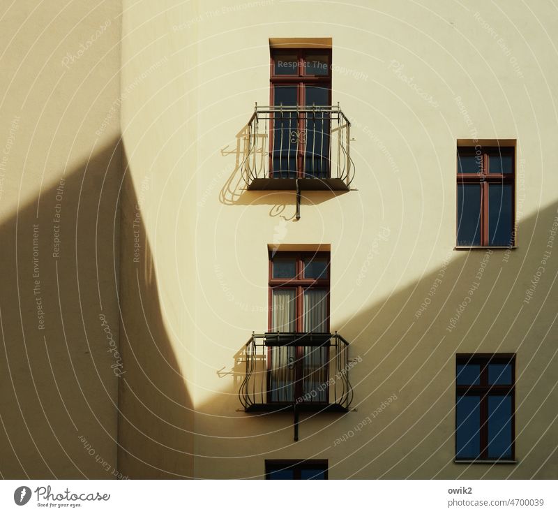 balkonies goerlitz Small Town House (Residential Structure) Facade bourgeois Window rail balcony rail Thrifty Metal wrought-iron wrought iron balconies