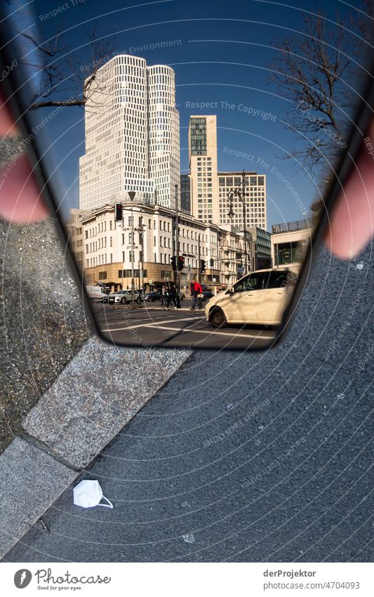 Skyscraper in the reflection of a smartphone in Berlin Berlin center Vacation & Travel Beautiful weather Tourism City trip Freedom Sightseeing Adventure