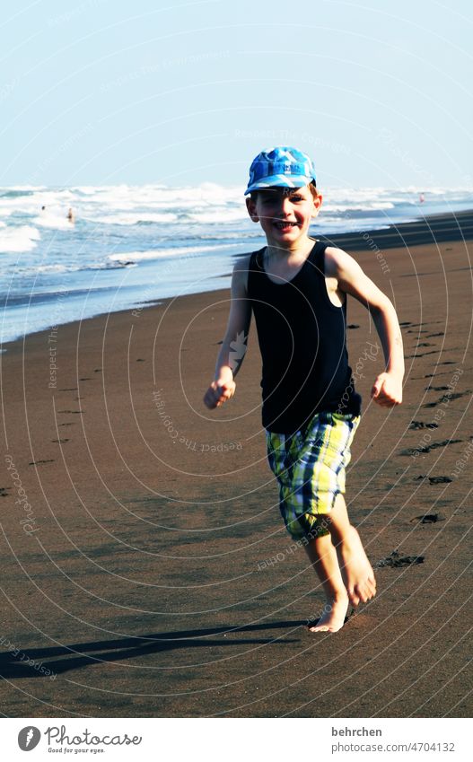 whirlwind Sunlight Day Exterior shot Colour photo White crest Surf Romp Playing Free Happiness Wanderlust Running Walking Swimming & Bathing Costa Rica