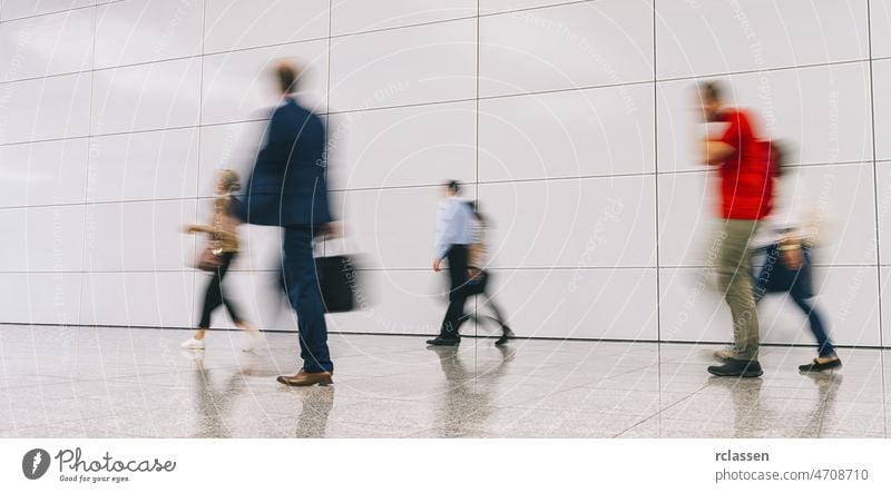 Crowd of anonymous people walking in the street crowd london group pedestrian rush blur mass concept germany seminar shopping frankfurt architecture blurred