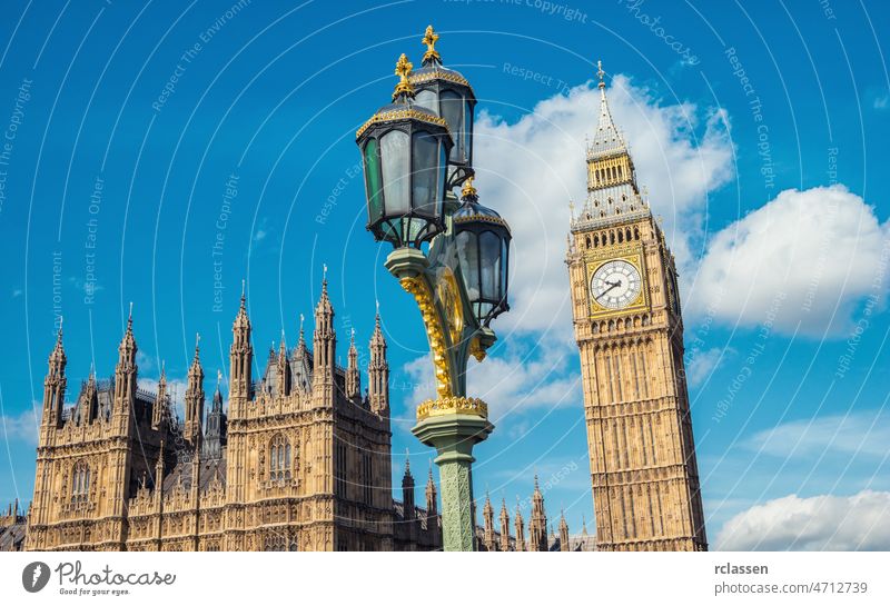 Big Ben and Houses of parliament at summer in London, UK nig Ben london england great britain city westminster palace of westminster houses of Parliament