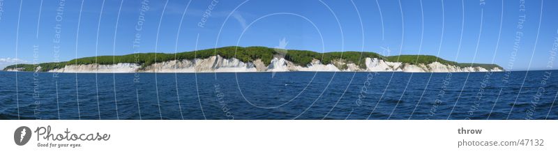 chalk coast Geography Lake Mainland Terrestrial Senses Unwavering Panorama (View) Ocean Coast Far-off places Green Gray Vacation & Travel Summer