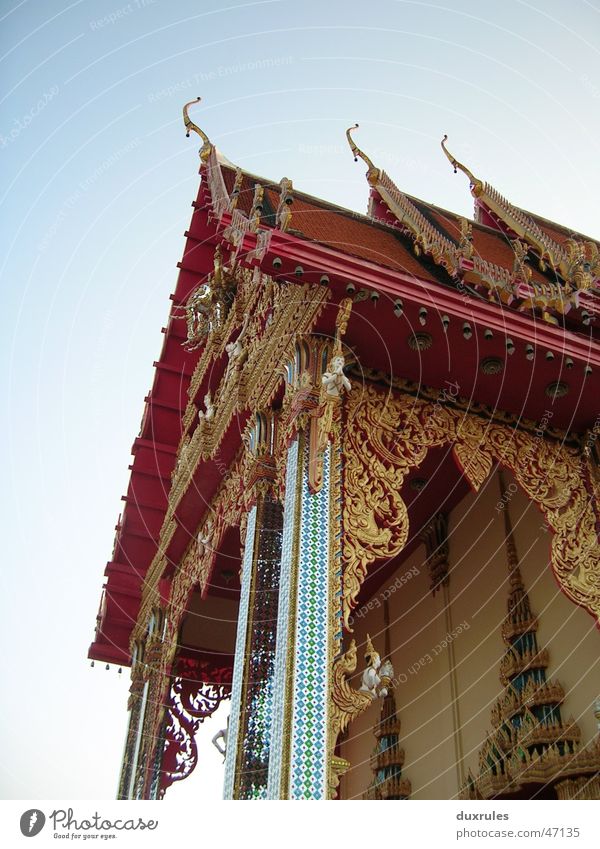 Buddha's Footprint Thailand Temple Adornment Asia Roof Summer Vacation & Travel Mosaic Bangkok Sri Lanka Cambodia Vietnam Gold Koh Samui Decoration Point Sky