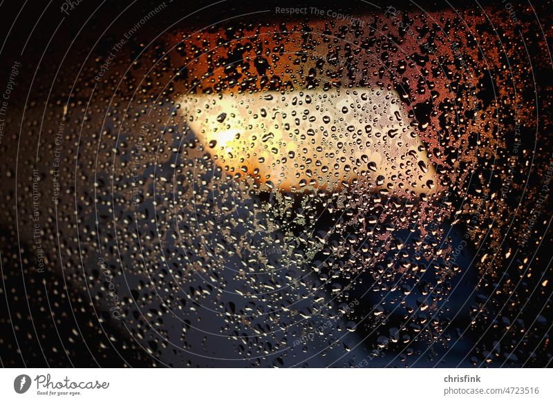 Morning sun shines through skylight into shower stall with water drops Sun morning sun Shower Window Skylight Drop Glass Glass wall Sunrise Sunset