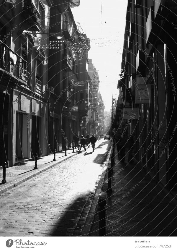 Granada Andalucia Spain Building Street Black & white photo Shadow Contrast