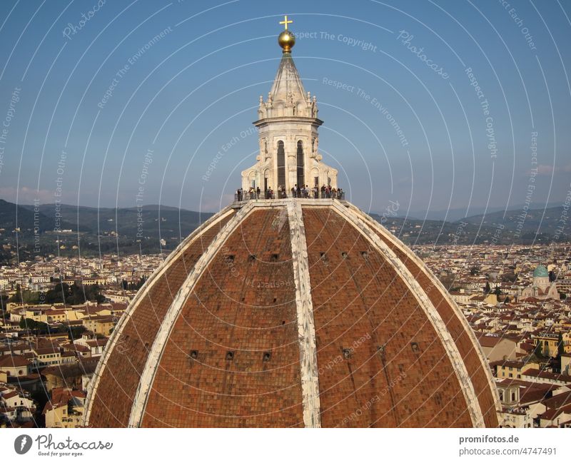 View of the dome of Santa Maria del Fiore Cathedral in Florence, Italy. Photo: Alexander Hauk Dome vacation travel free time Architecture Sky Town Tuscany