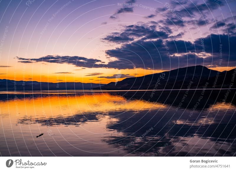 Sunset on Danube gorge at Djerdap in Serbia balkan beautiful blue danube djerdap environment europe flow landscape mountain national natural nature outdoor park