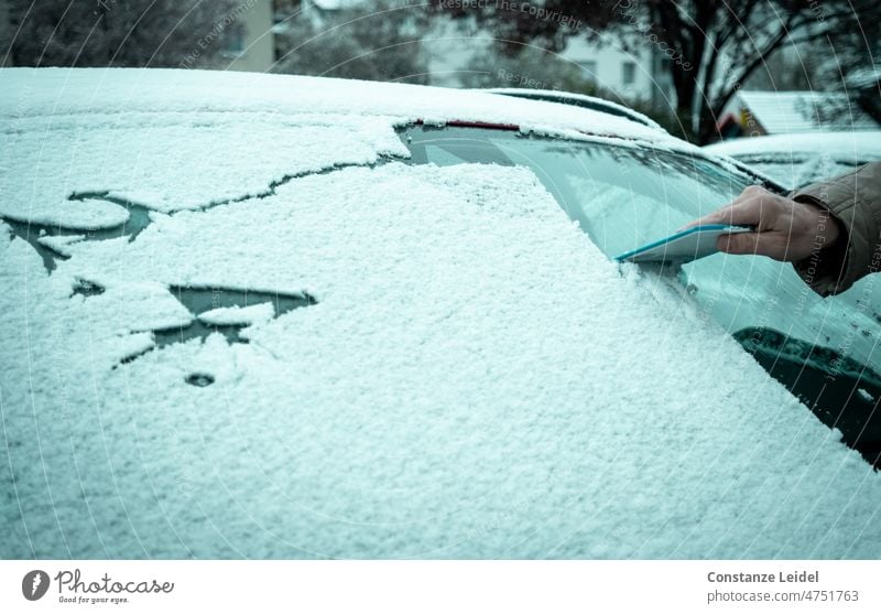 Scrape snow on car window with date Snow Winter Car White Cold Frost Weather Vehicle Frozen Date Snowfall Holiday season Ice Nature Outdoors Snowstorm Climate