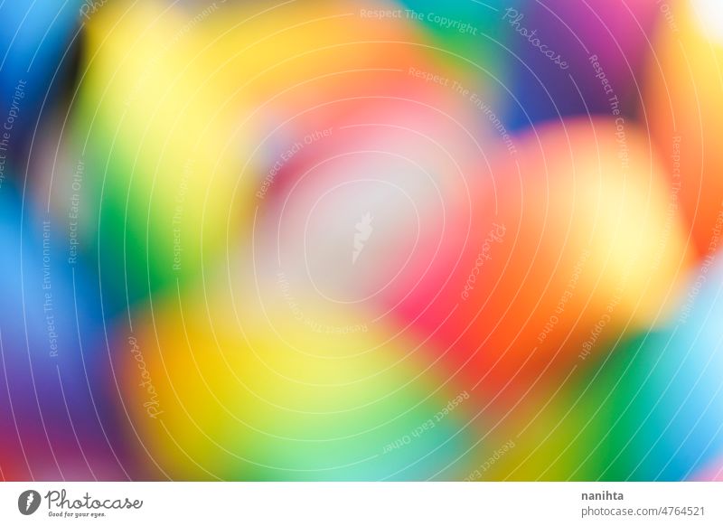 Colorful rainbow and abstract background with vibrant colors colorful creative creativity shapes soft crazy weird joy lines curves blur blurry bokeh wallpaper