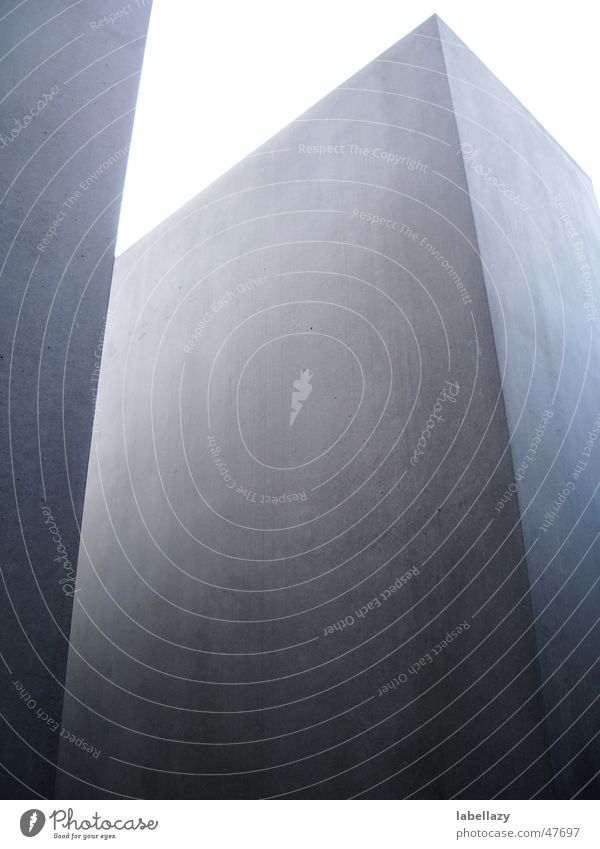 stele Stele Monument Cuboid Concrete Gray Exterior shot holocaust monument Berlin