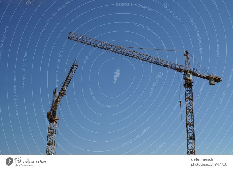 cranes Crane Structural engineering Sky Beautiful weather Logistics Level