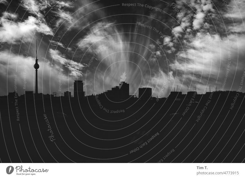 Urban Skyline Berlin Television tower Berlin TV Tower Capital city Downtown Architecture Town Landmark Tourist Attraction Downtown Berlin City Germany