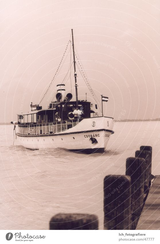 Csobanc Ferry Lake Balaton Balatongyörök Footbridge Jetty