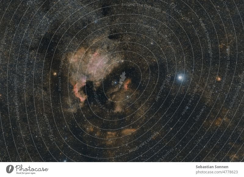 North American Nebula or NGC 7000 in the constellation of the Swan Room Universe Fog ngc7000 north american fog Night Astronomy Sky Cosmos Hydrogen Heavenly