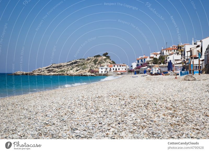 Kokkari beach on the island of Samos kokkari samos holiday sea ocean vacation travel summer city seaside architecture tourism blue coast mediterranean europe