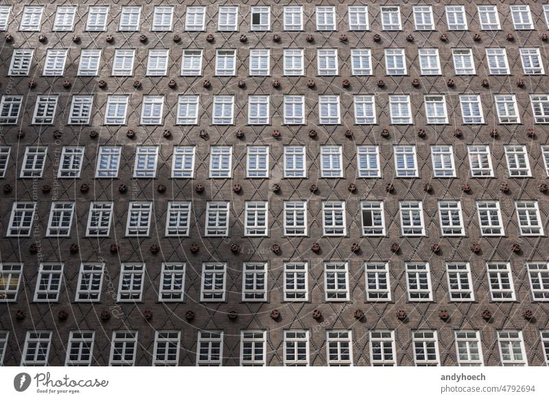 The inner courtyard Sprinkenhof in the port city of Hamburg architecture blue brick brick expressionism brickwork building Business center clinker construction