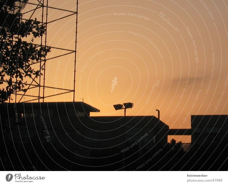 Somewhere in Barcelona Sunset Back-light Dusk Physics Exposure Electricity pylon Evening Warmth