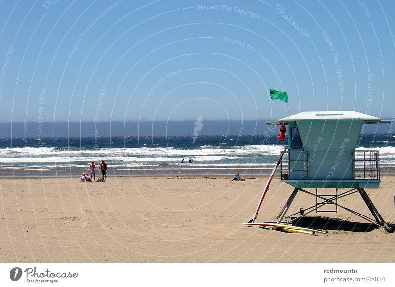 Santa Barbara Beach St. Barbara Americas Summer Ocean Lake Atlantic Ocean House (Residential Structure) Turquoise Pool attendant Master USA Sun Sky