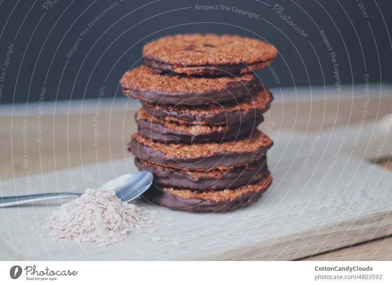 Homemade chocolate oatmeal cookies homemade chocolate cookies food foodies fresh cookies biscuits breakfast chip sweet dessert snack sugar bakery pastry closeup