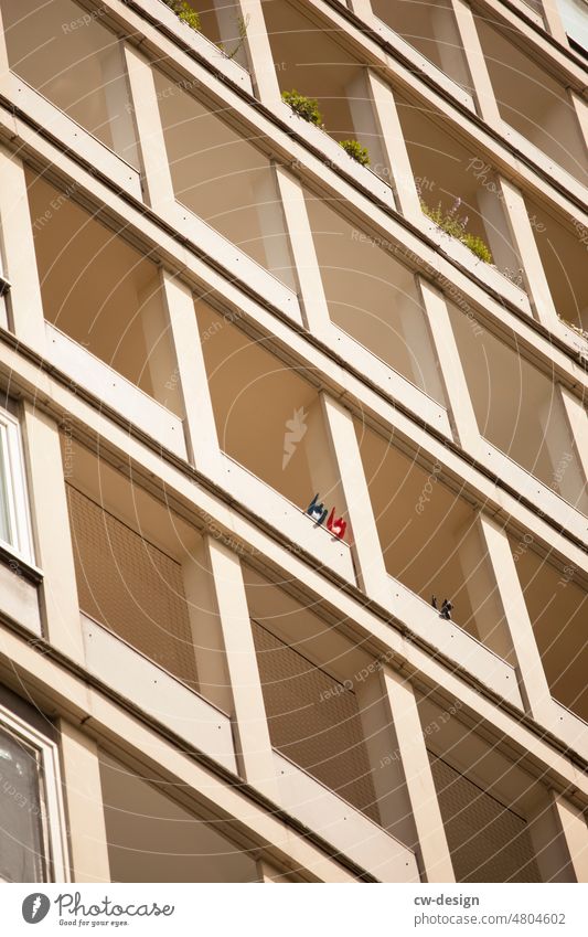 [hansa BER 2022] - Balcony in the Hansa district residential building Bauhaus Modern structure Function form follows function Architecture Building Facade